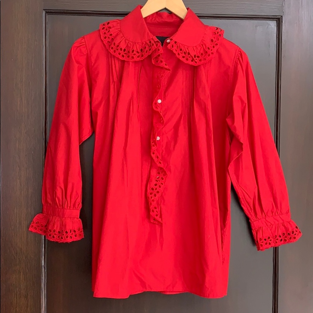 Nili Lotan Mai Eyelet blouse